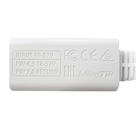 Mikrotik RBGPOE - Adaptador Inyector PoE Gigabit para RouterBOARD, 18-57V
